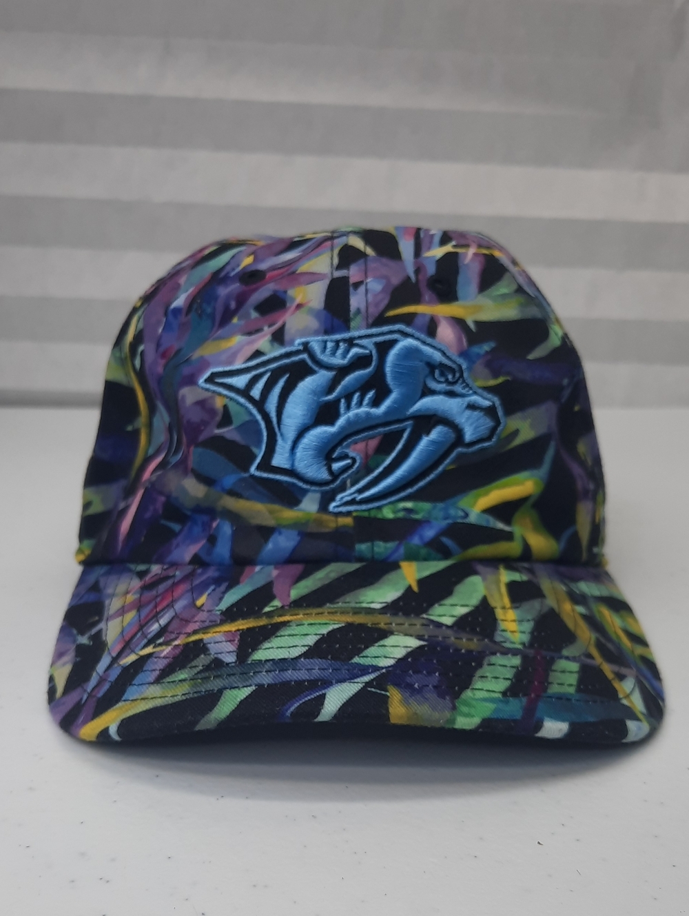 Nashville Predators '47 Brand Hat Cap OSFA Tropical Floral Saber-Tooth NHL